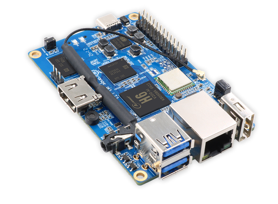 Orange Pi 3 LTS 背面視圖